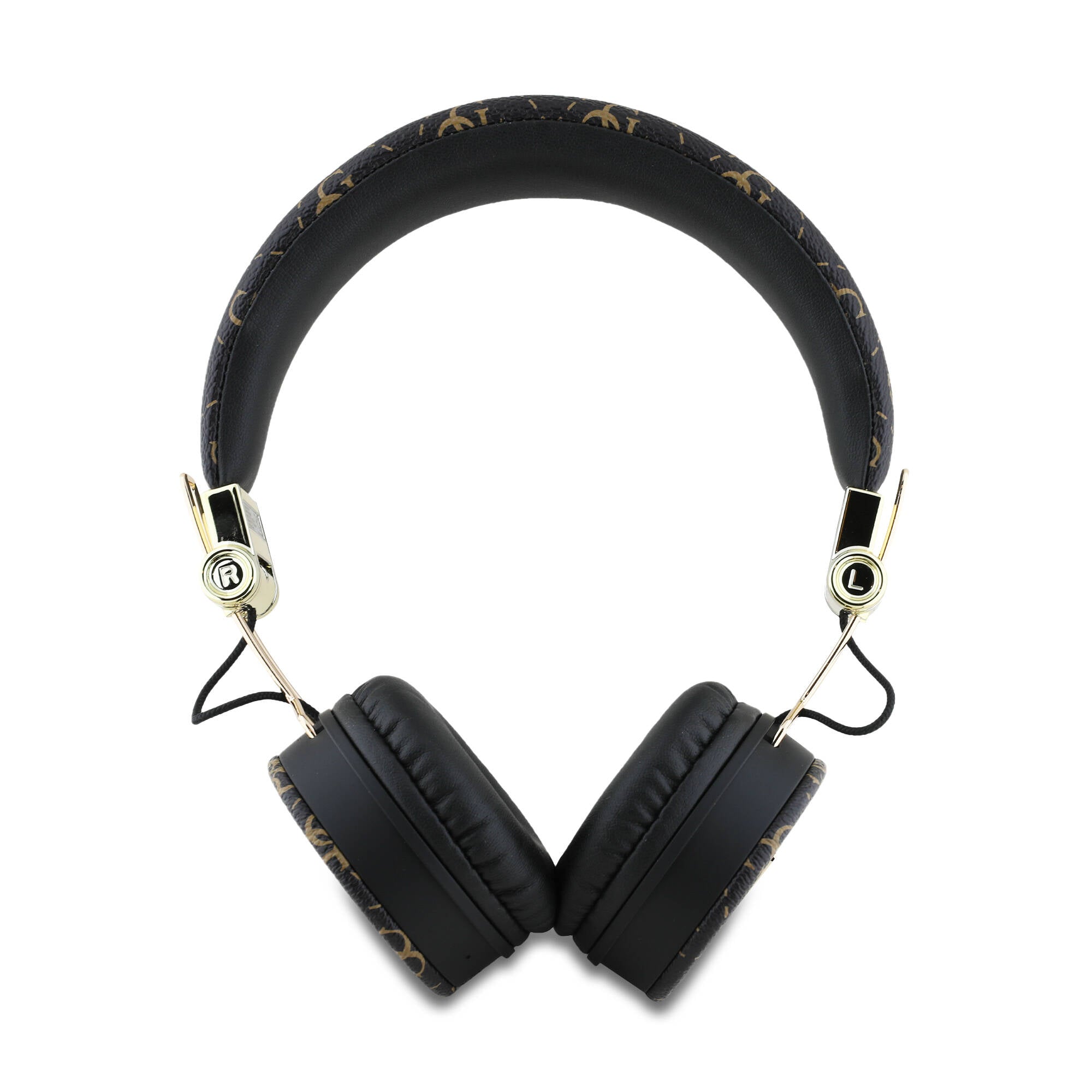 Guess Orjinal Lisanslı PU Desenli Metal Üçgen Logolu Kulak Üstü Bluetooth Kulaklık - 3 Guess Orjinal Lisanslı PU Desenli Metal Üçgen Logolu Kulak Üstü Bluetooth Kulaklık - 3